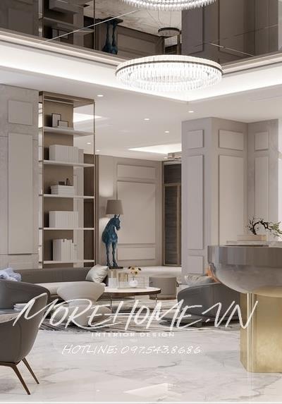 Thiết kế sảnh khách sạn tại Long Xuyên, An Giang